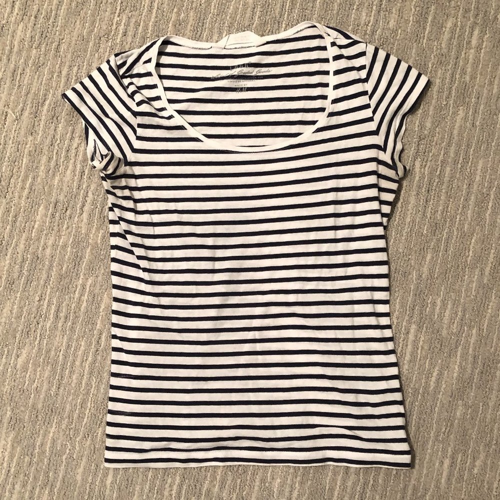Navy and White T-Shirt